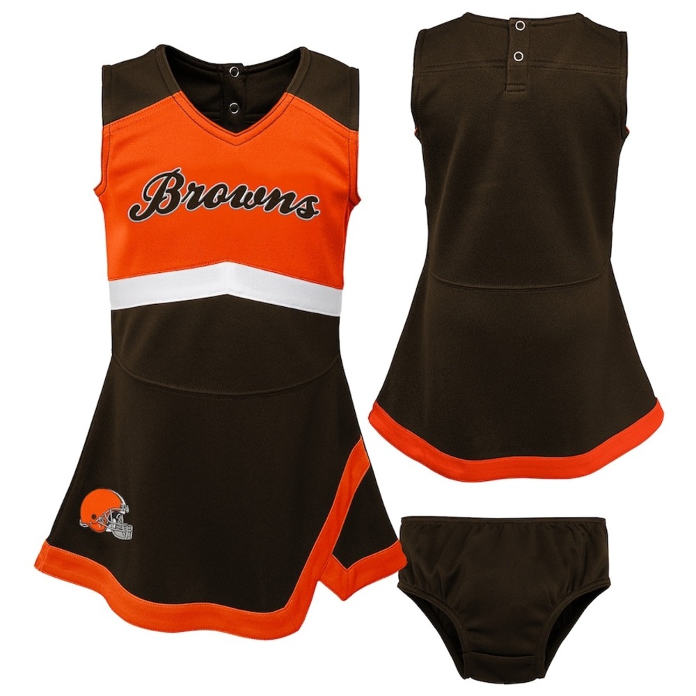 NWT Cleveland Browns 2 Piece Girls Cheerleader Set~Size 2T~Embroidered~$38